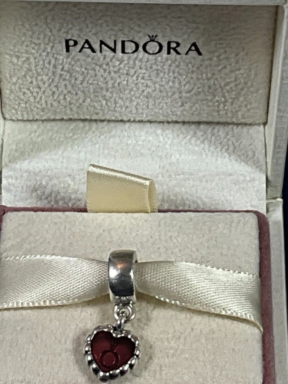 NWOT PANDORA Sterling Silver PANDORA Forever Dangle Charm 790471EN07
